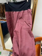 Desert Rose Japanese Cotton Wide-Leg Sidewalk Pants