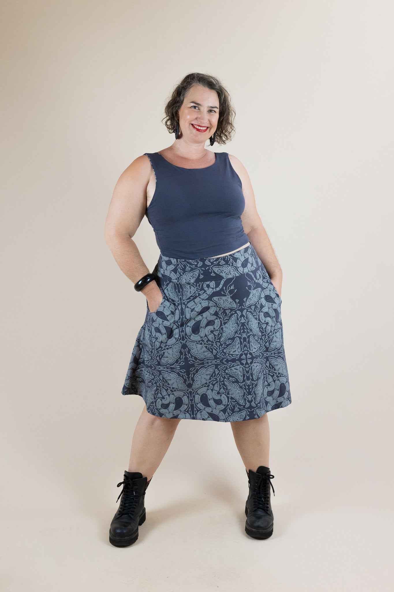 4-Way Reversible Stretch Crop – Nightwalk Print