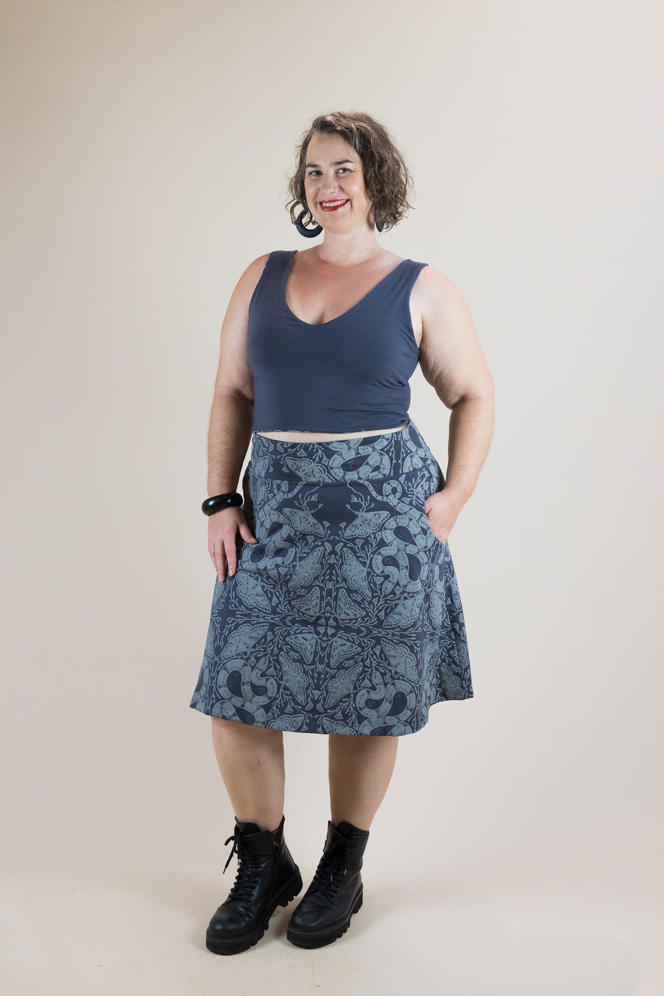 4-Way Reversible Stretch Crop – Nightwalk Print