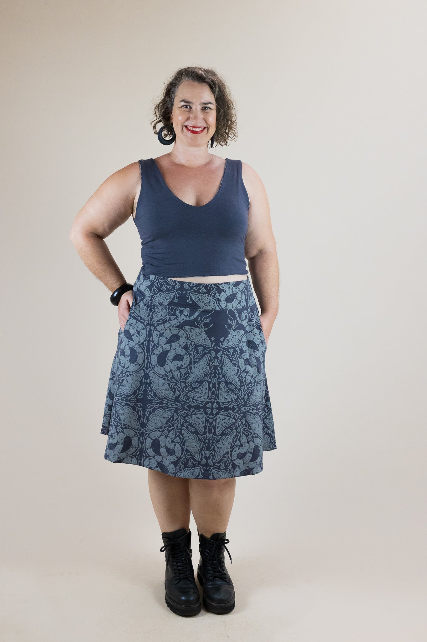 4-Way Reversible Stretch Crop – Nightwalk Print