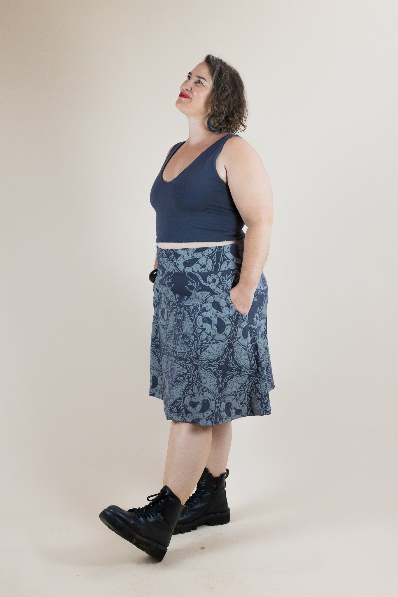 4-Way Reversible Stretch Crop – Nightwalk Print