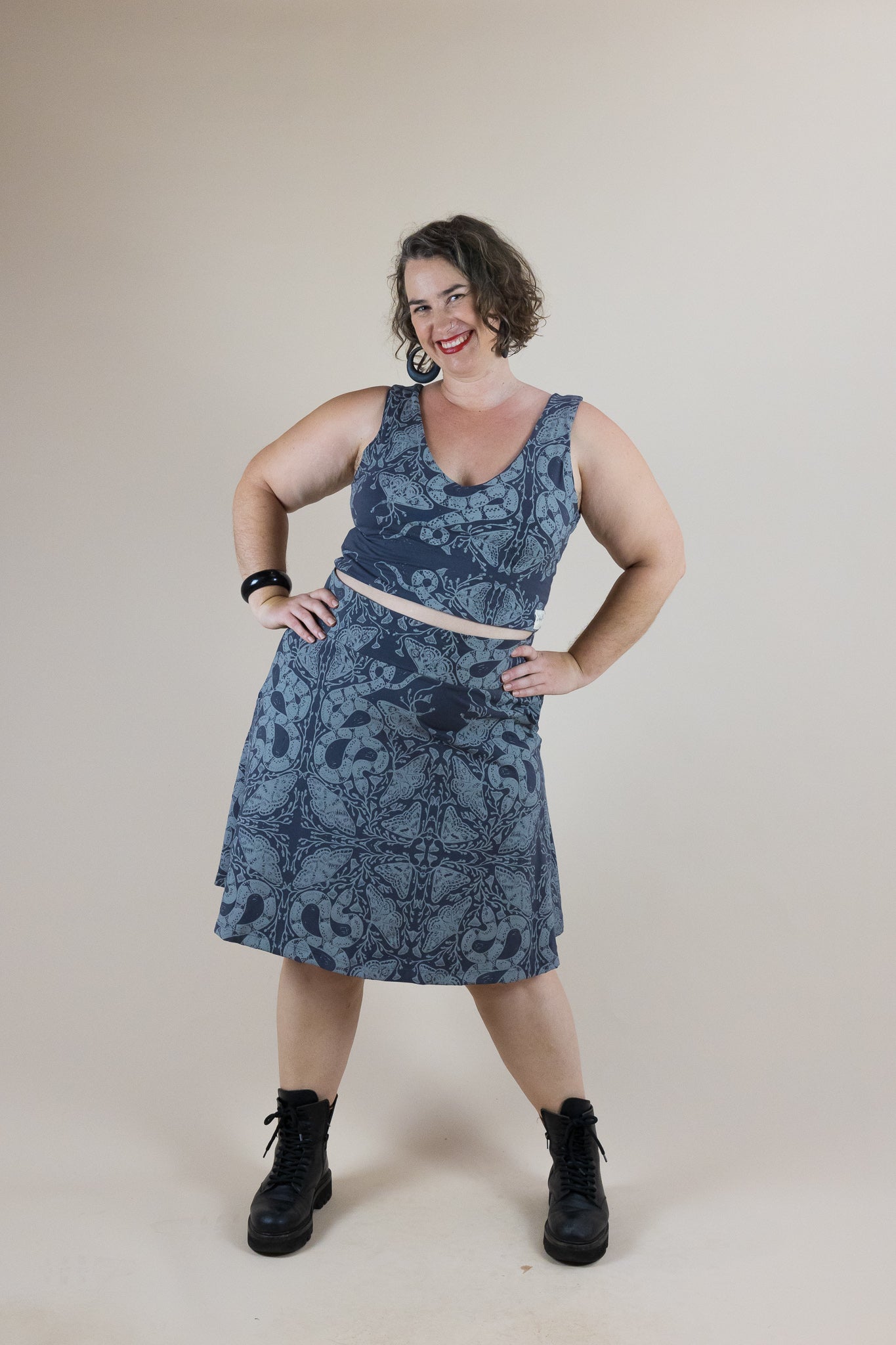 4-Way Reversible Stretch Crop – Nightwalk Print