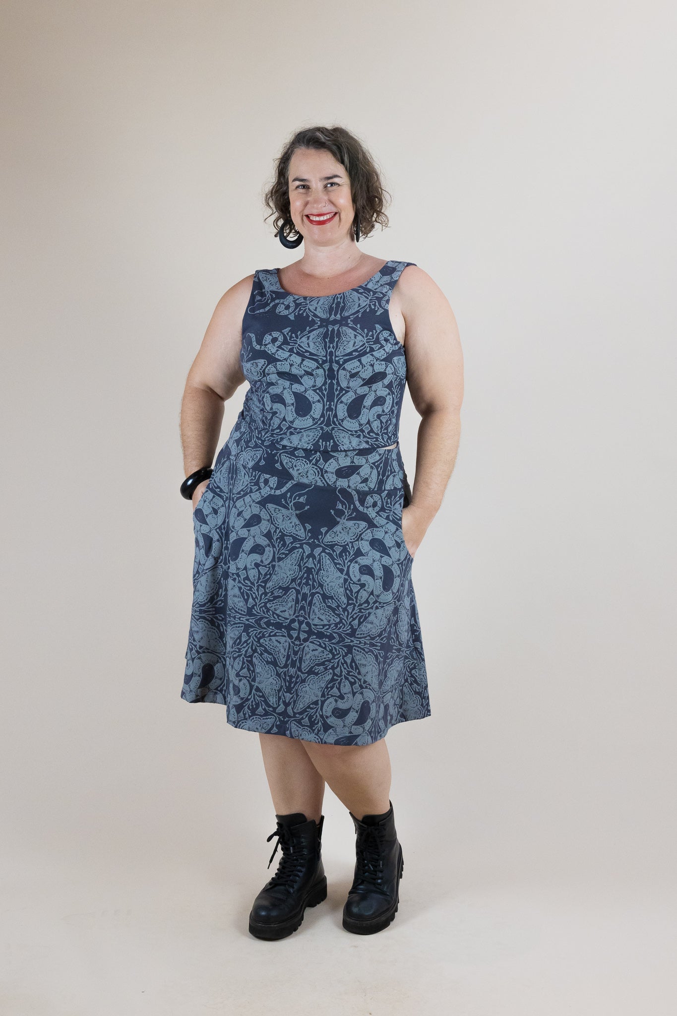 4-Way Reversible Stretch Crop – Nightwalk Print