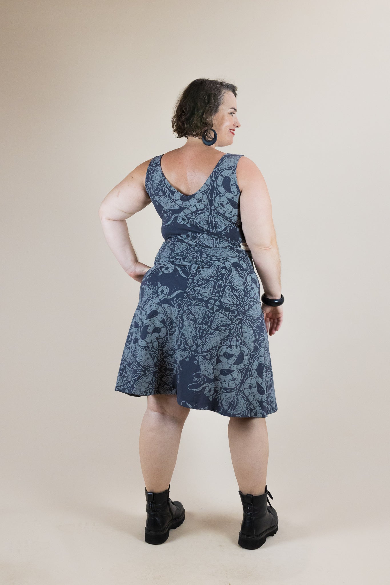 4-Way Reversible Stretch Crop – Nightwalk Print