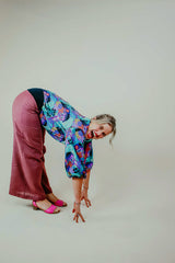 Desert Rose Japanese Cotton Wide-Leg Sidewalk Pants