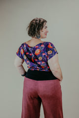 Desert Rose Japanese Cotton Wide-Leg Sidewalk Pants