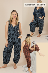 Pull On Stretch Jumpsuit - Storyline Prints