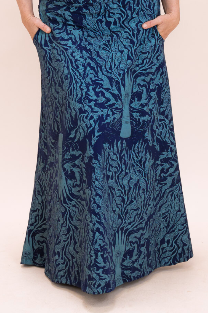 Stretch Maxi Skirt - Care for Kelp