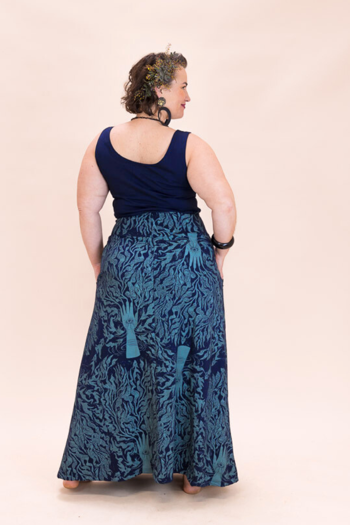 Stretch Maxi Skirt - Care for Kelp