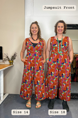 Pull On Stretch Jumpsuit - Storyline Prints