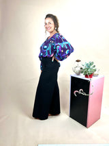 Sidewalk Pants - Black Linen/Viscose (14)