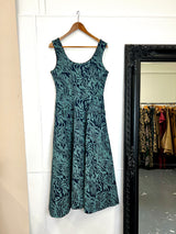Flow Dress Stretch Cotton - Kelp Garden