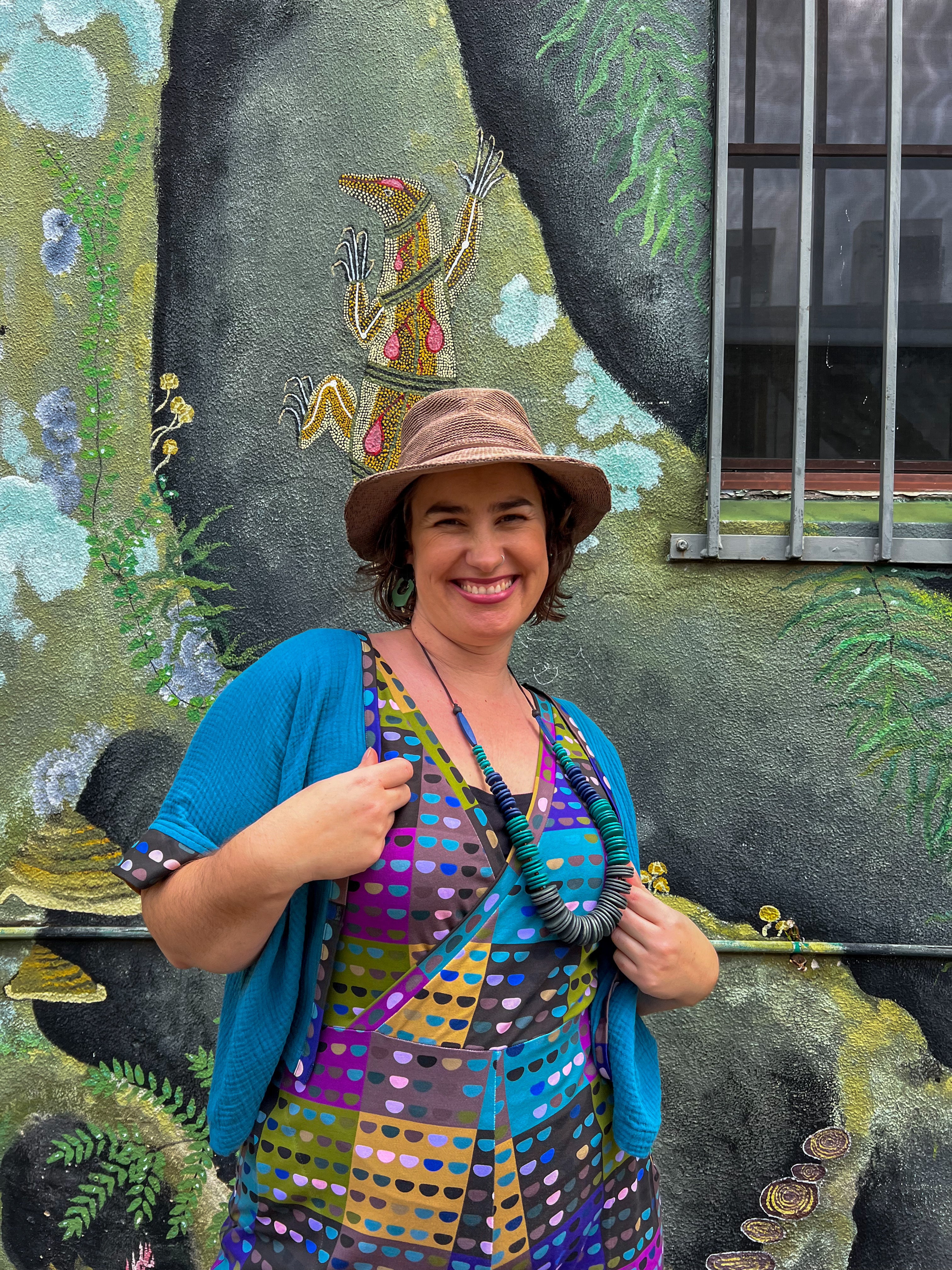 Matchmaker Bolero - Cerulean Blue with Not So Square trim