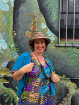 Matchmaker Bolero - Cerulean Blue with Not So Square trim