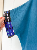 Matchmaker Bolero - Cerulean Blue with Not So Square trim