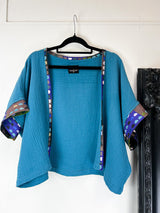 Matchmaker Bolero - Cerulean Blue with Not So Square trim