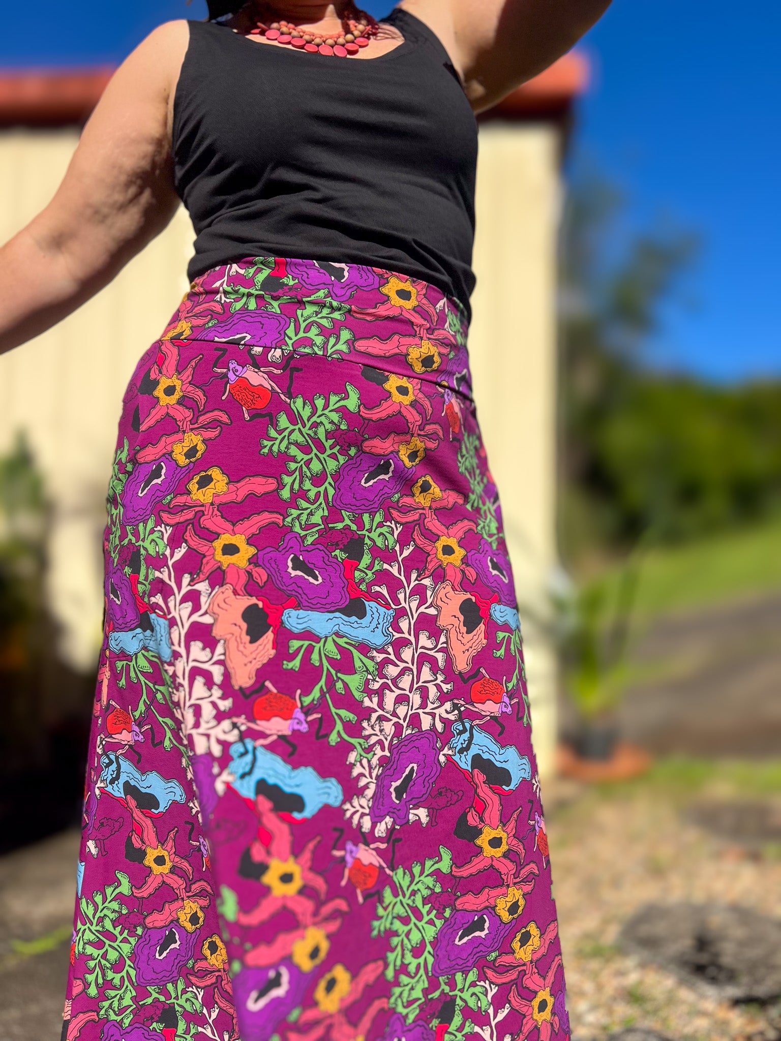 Stretch Maxi Skirt - Little Darlings