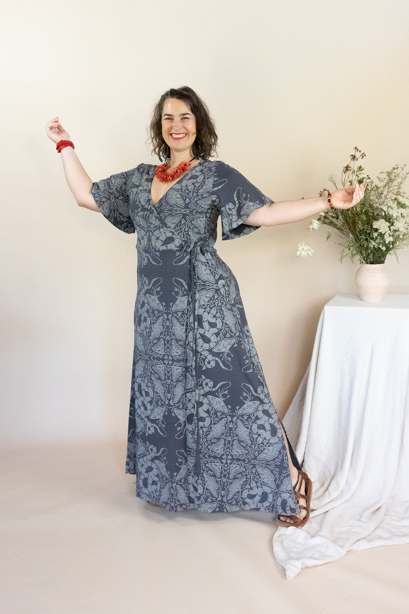 Wrap Dress - Nightwalk Print (size 10)