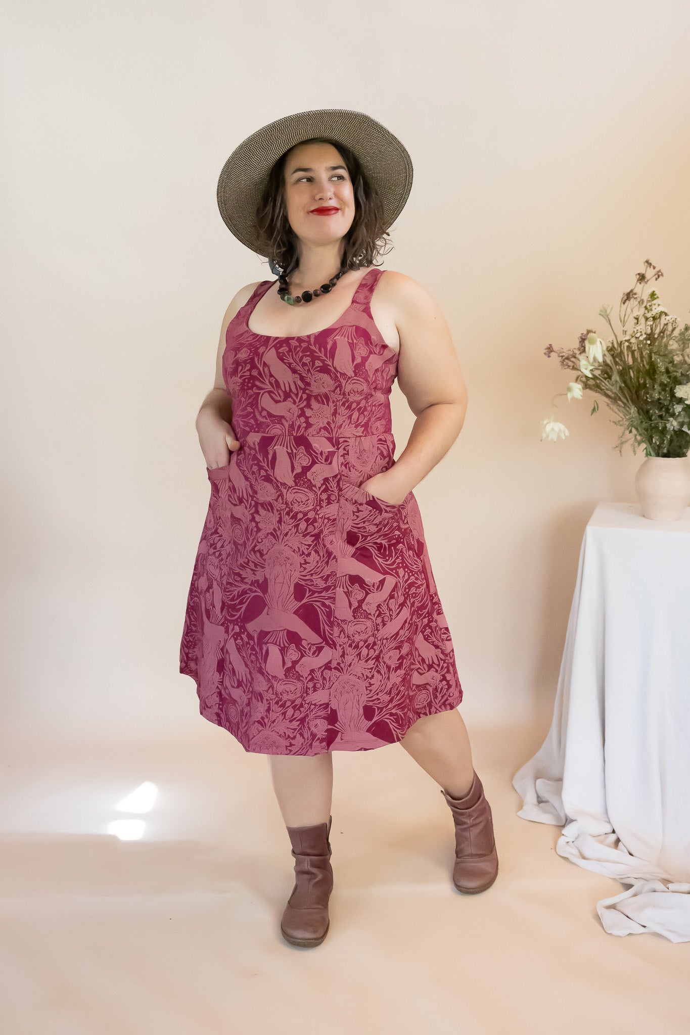 SECOND Poppy Dress - Self Care Print (16)