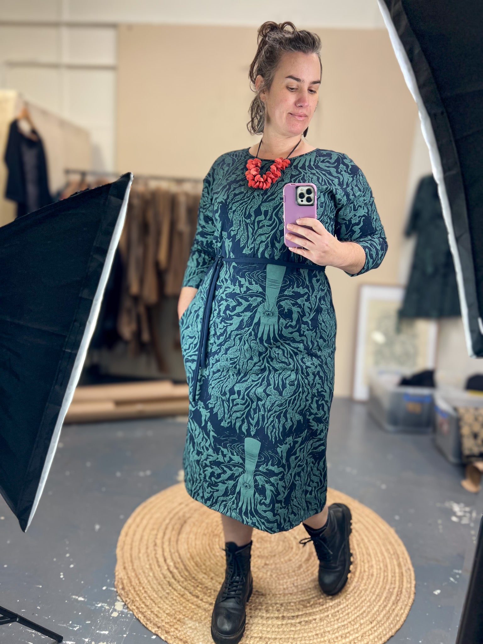 Ziggy Dress Stretch Cotton - Care For Kelp