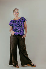 Sidewalk Pants - Nostalgic Brown Japanese Cotton (8,12,14)
