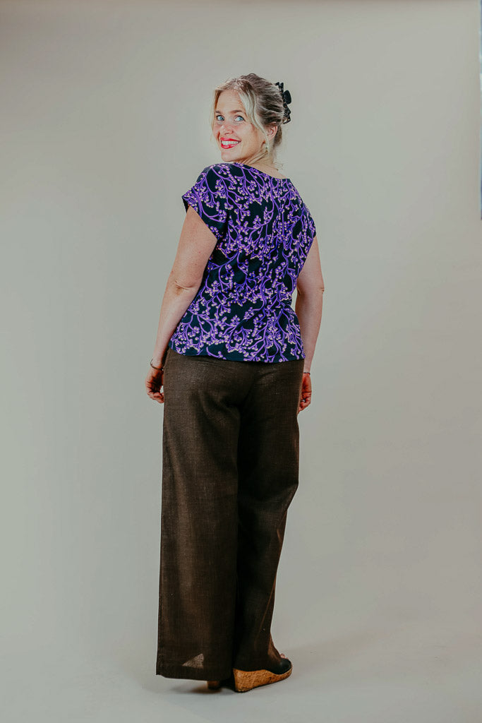 Sidewalk Pants - Nostalgic Brown Japanese Cotton (8,12,14)