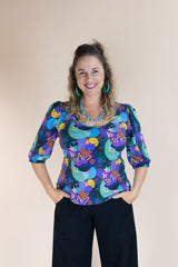 Ash Top - Dark Coral Garden