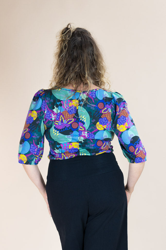 Ash Top - Dark Coral Garden