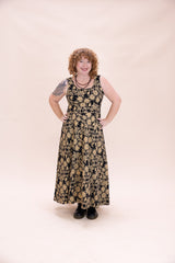 Flow Dress Stretch Cotton - Straw Flannel Flower