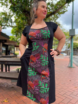Ginger Stretch Panel Dress - Bush Garden
