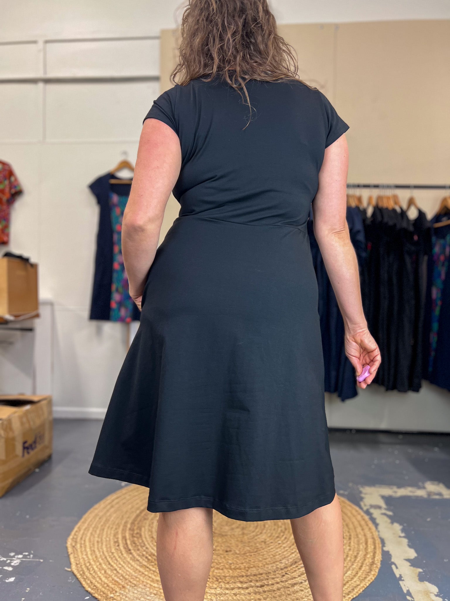 Ginger Stretch Panel Dress - Bush Garden