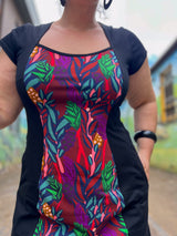 Ginger Stretch Panel Dress - The Thick of It Red