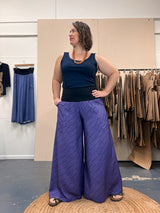 Glide Pants - Purple Wave Bamboo (size 16)