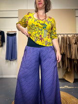 Glide Pants - Purple Wave Bamboo (size 16)