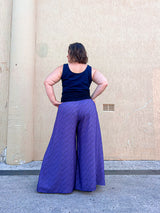 Glide Pants - Purple Wave Bamboo (size 16)