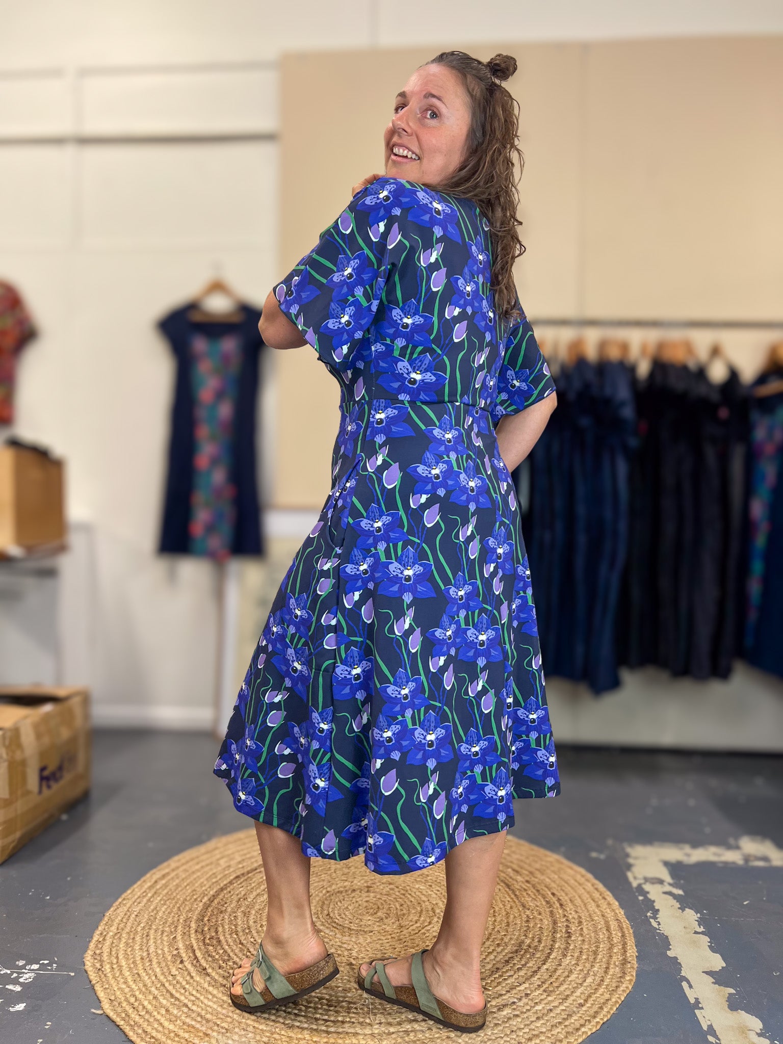 Henna Dress - Hello Cutie Blue