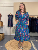 Henna Dress - The Thick of it Blue