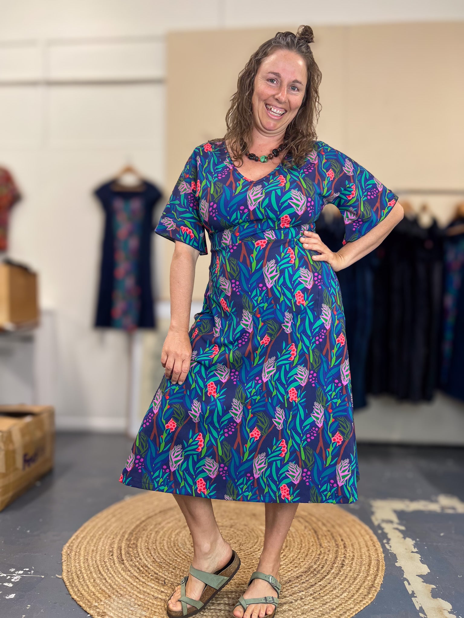 Henna Dress - The Thick of it Blue