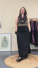 Stretch Maxi Skirt - Dark Coral Garden