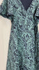 Stretch Wrap Dress - Kelp Garden