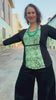 Windowpane Top 3/4 Sleeve - Marigold Connection