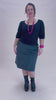 Gahnia Skirt Smoke Stretch Corduroy