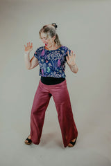 Sidewalk Pants - Desert Rose Japanese Cotton (14,16,22)