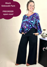PREORDER Sidewalk Pants - Black Linen/Viscose
