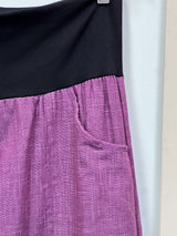 Purple Japanese Cotton Wide-Leg Sidewalk Pants