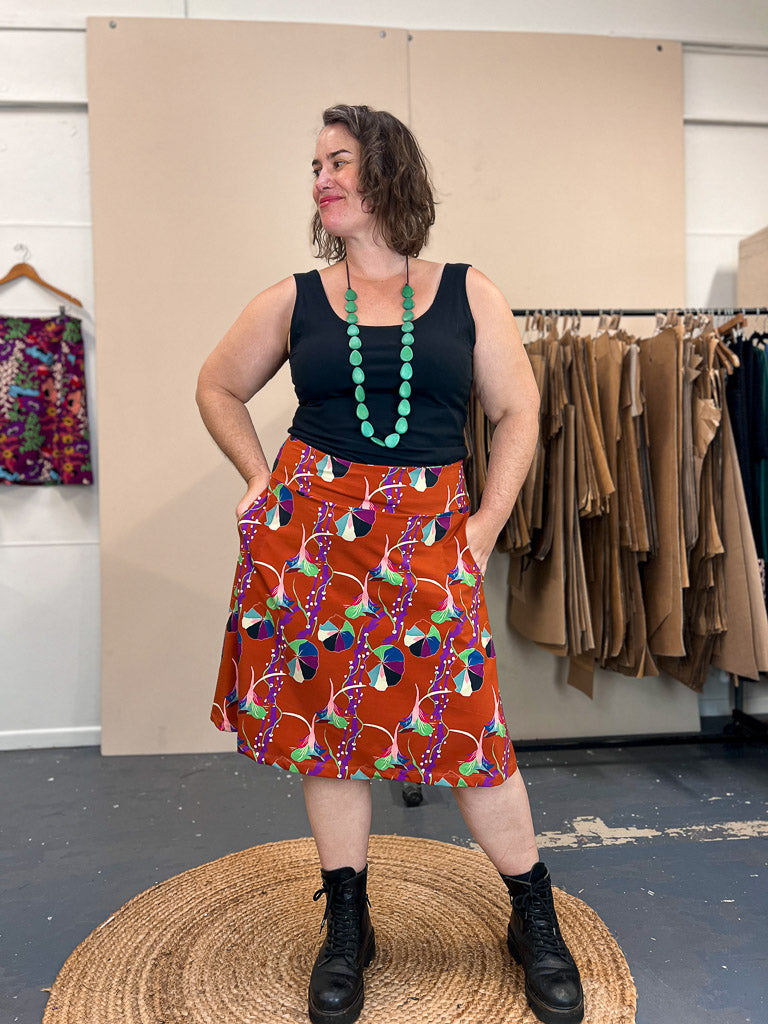 Swing Skirt – Nasturtium Rust