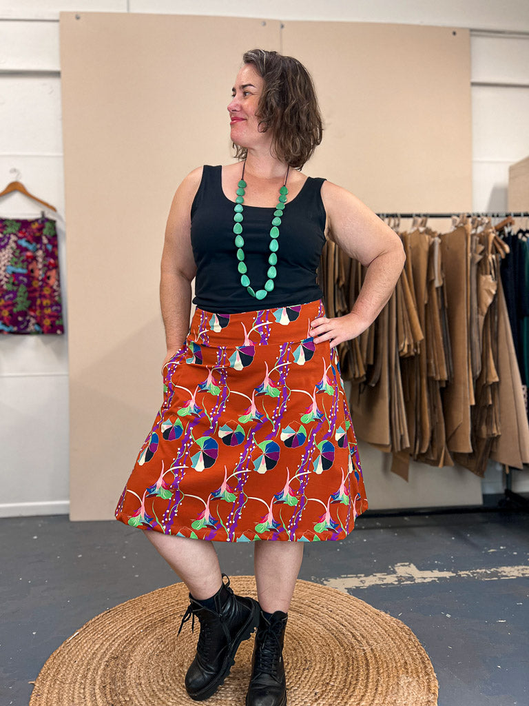 Swing Skirt – Nasturtium Rust