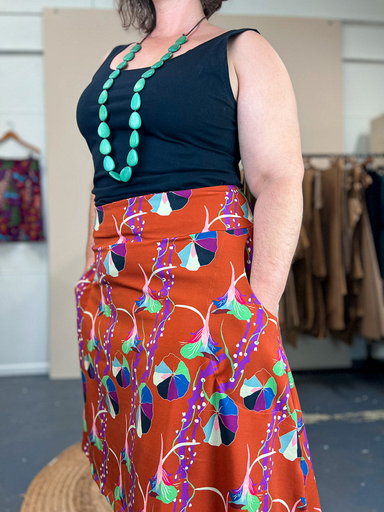 Swing Skirt – Nasturtium Rust