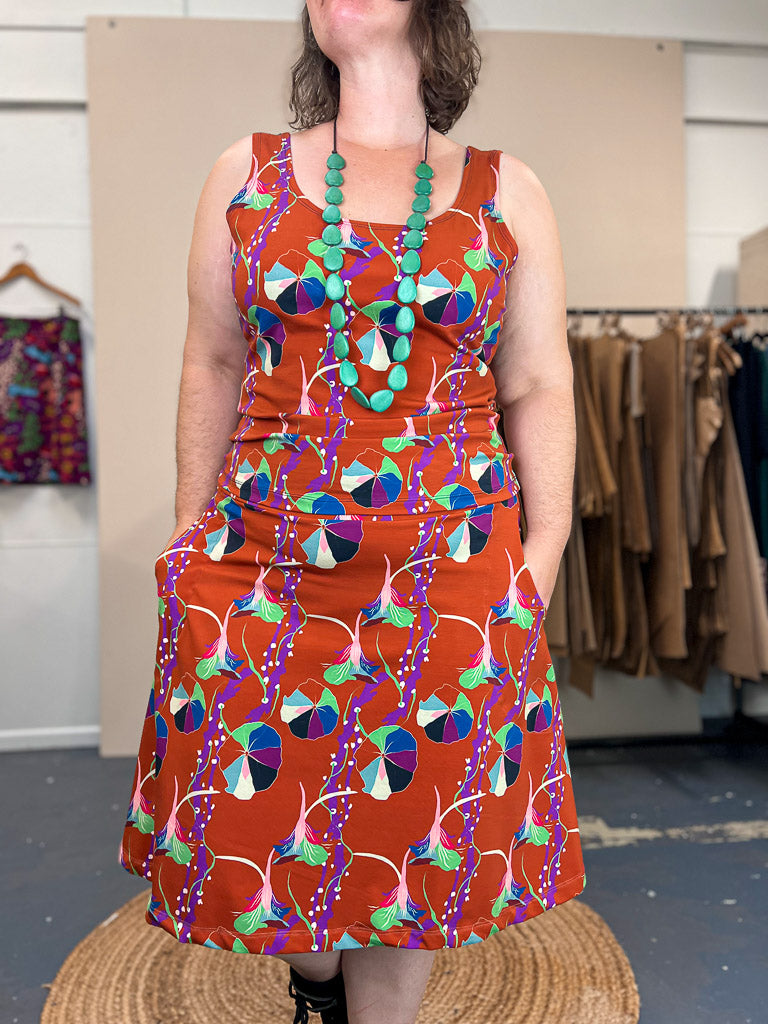 Swing Skirt – Nasturtium Rust