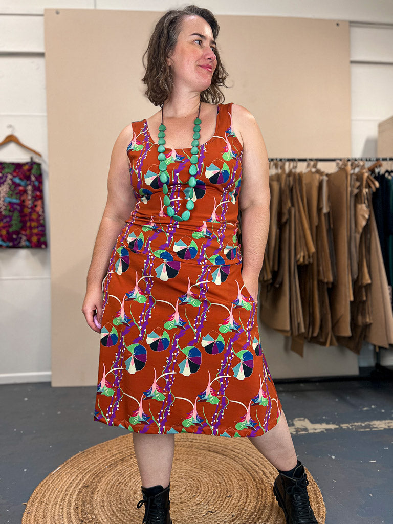 Swing Skirt – Nasturtium Rust